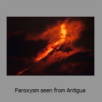 Paroxysm seen from Antigua